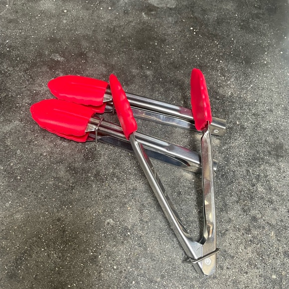 3 Kitchen Mini Tongs SS Betty Crockers Heat Resistant Up to 220 °C  ~ 478 °F - Picture 9 of 11